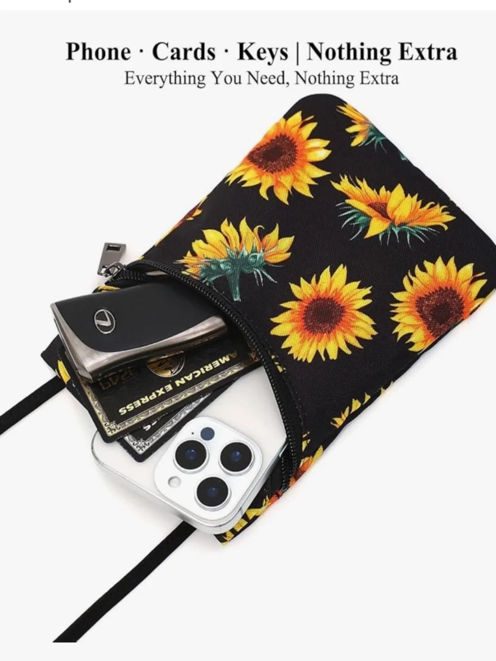 Small Crossbody Women Cell Phone Purse Wallet Bag With Shoulder Strap - Picture 2 of 7